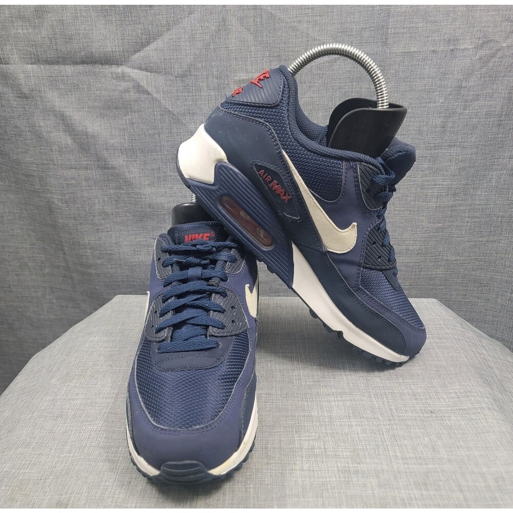 Nike Men's Air Max 90 Midnight Navy Trainers Mens SZ 8 -AJ1285-403 Sneakers